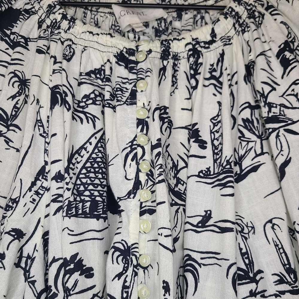 The Great 100% cotton derby dress, black getaway, size 2 (m) - Picture 11 of 16